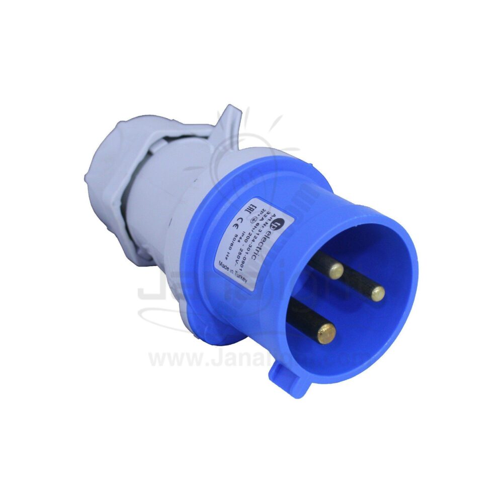 بريزة صاروخ 32 امبير 3 بول خارج تركي Turkish Outside Installation 3P 32A Industrial Connector Plug